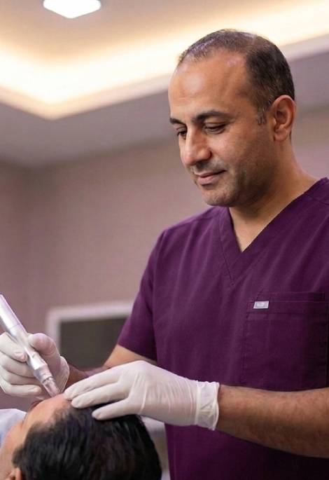 صورة ترويجية لخدمة زراعة الشعر بتقنية الاقتطاف FUE في مركز يور هير سنتر