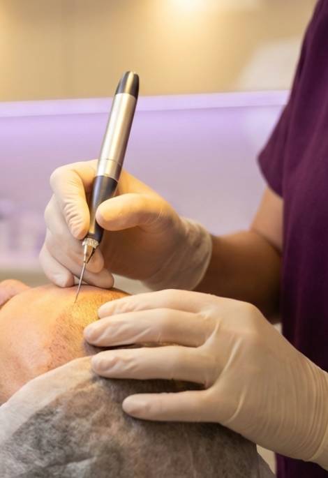 صورة ترويجية لخدمة زراعة الشعر بتقنية بيركوتان في مركز يور هير سنتر